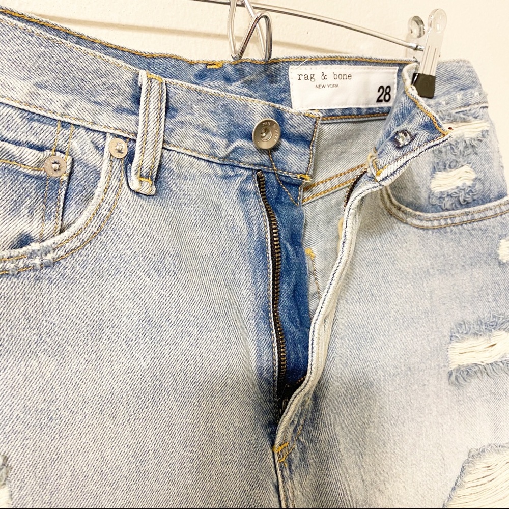 Rag & Bone Maya High Rise Denim Shorts 28 - Picture 6 of 11